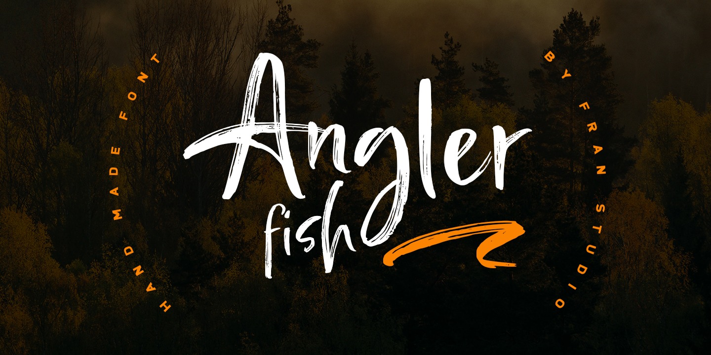 Przykład czcionki Angler Fish Regular